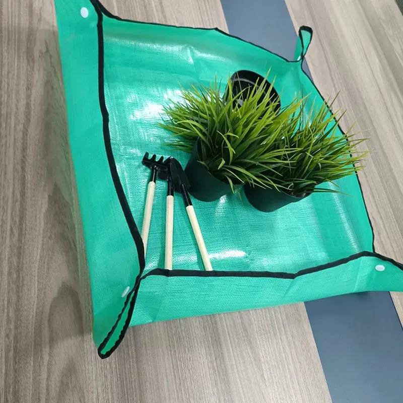 Waterproof Foldable Planting Mat Garden Potting Pad for Plant Flower Pot Transplanting Farm Bonsai Gardening Tools and Equipment