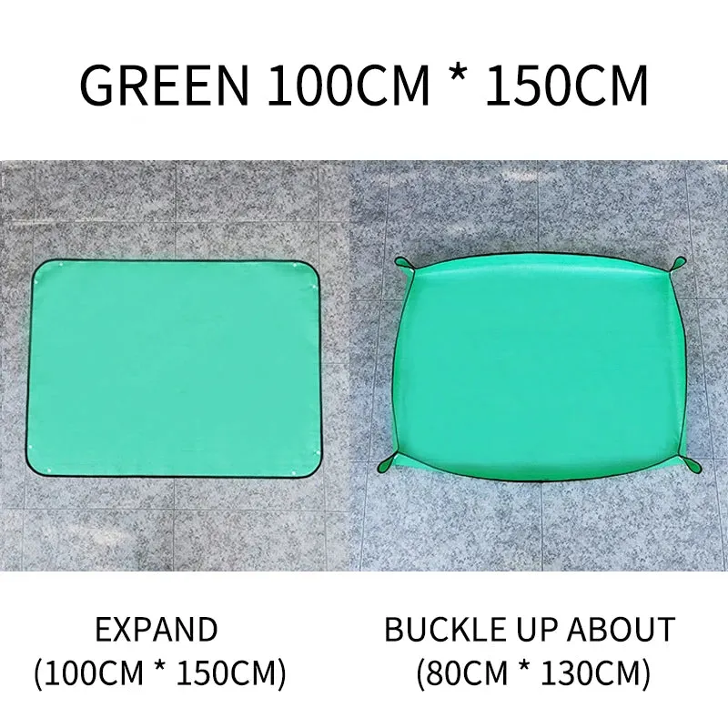 Waterproof Foldable Planting Mat Garden Potting Pad for Plant Flower Pot Transplanting Farm Bonsai Gardening Tools and Equipment