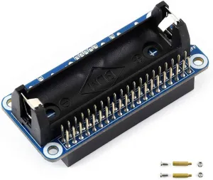 waveshare Li-ion Battery HAT for Raspberry Pi 5V Regulated Output Bi-Directional Quick Charge Integrates SW6106 Power Bank Supports PD/QC/FCP/PE/SFCP