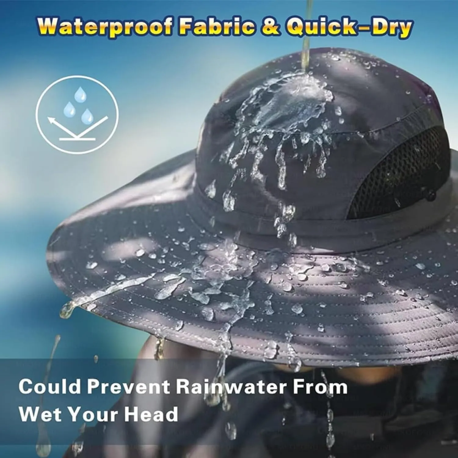 Wide Brim Solar Fan Hat Outdoor Fishing, Solar Panel Fan Outdoor Hat, Solar Powered Double Fan Hat, USB Charging Fan
