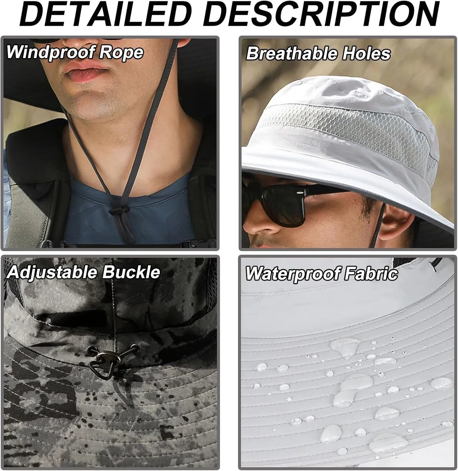 Wide Brim Solar Fan Hat Outdoor Fishing, Solar Panel Fan Outdoor Hat, Solar Powered Double Fan Hat, USB Charging Fan