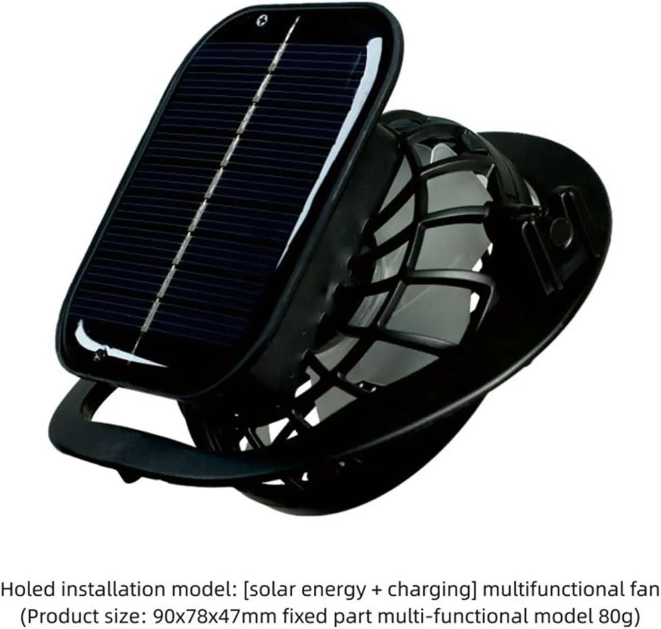 Wide Brim Solar Fan Hat, UPF 50  Solar Panel Fan Hat for Fishing Beach Outdoor Hiking Camping
