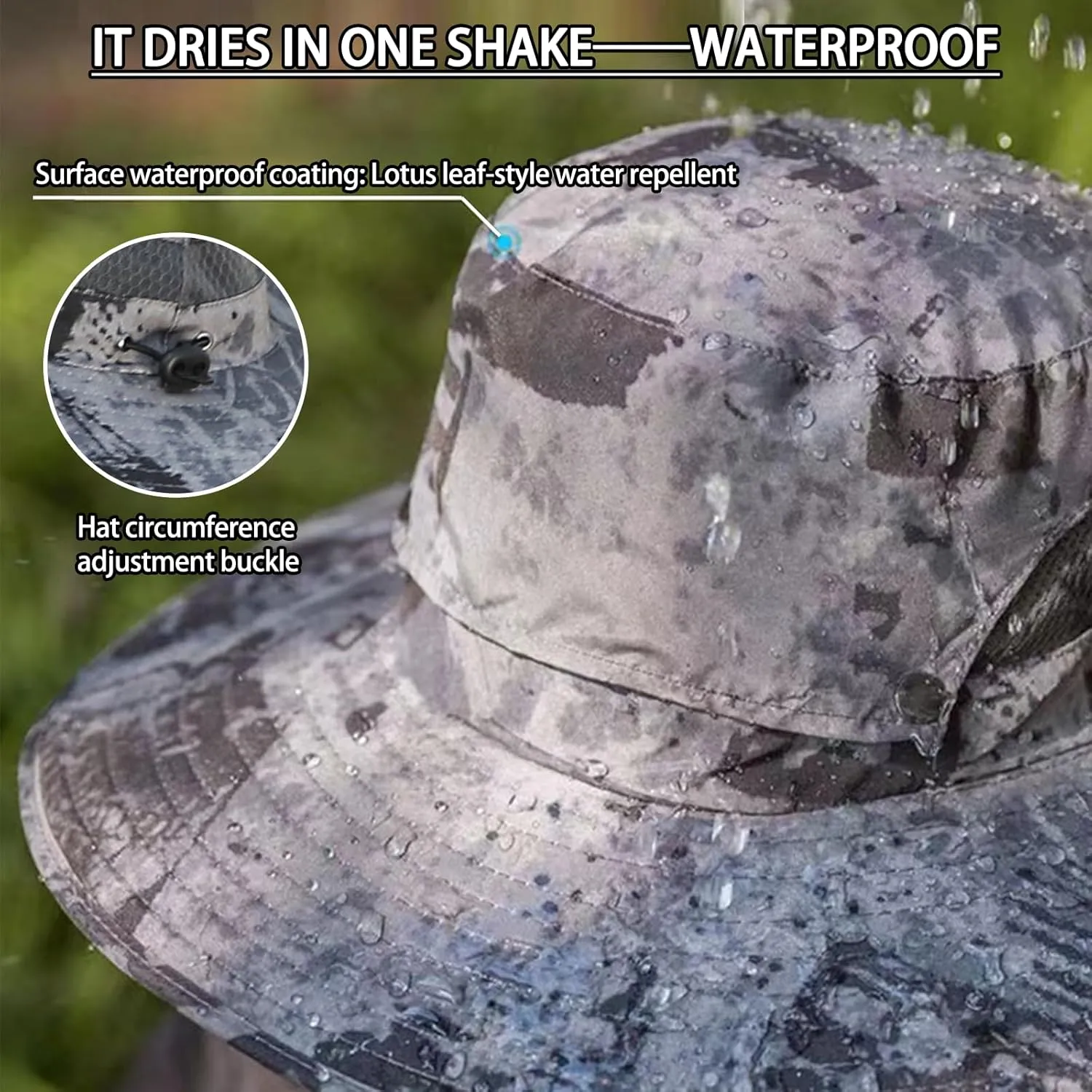 Wide Brim Solar Fan Outdoor Fishing Hat-Solar & USB Charging with 2 Fans,Quickdrying,Solar Fan Hats for Men,UPF50 