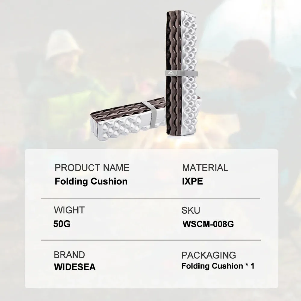 WIDESEA Ultralight Foldable Camping Seat Mat – Waterproof XPE Foam Cushion for Hiking & Picnics