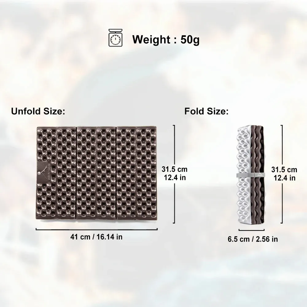 WIDESEA Ultralight Foldable Camping Seat Mat – Waterproof XPE Foam Cushion for Hiking & Picnics