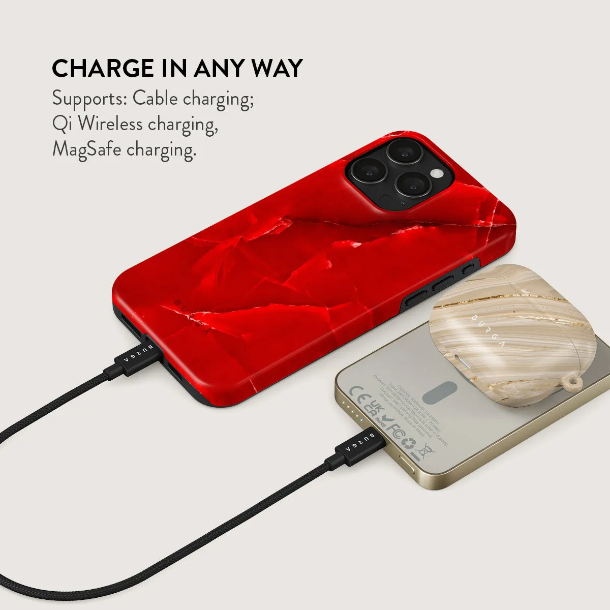 Wild Blaze - Red Magnetic Power Bank