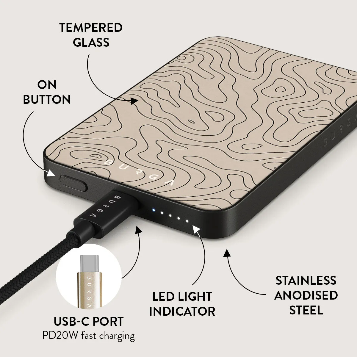 Wild Terrain - Minimalist Magnetic Power Bank