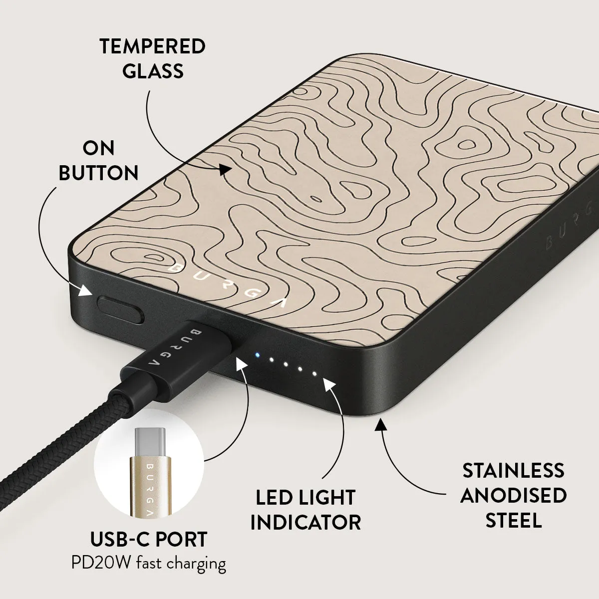 Wild Terrain - Minimalist Magnetic Power Bank