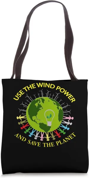 Wind Power Wonders Renewable Energy's Dance Wind Power Lover Tote Bag