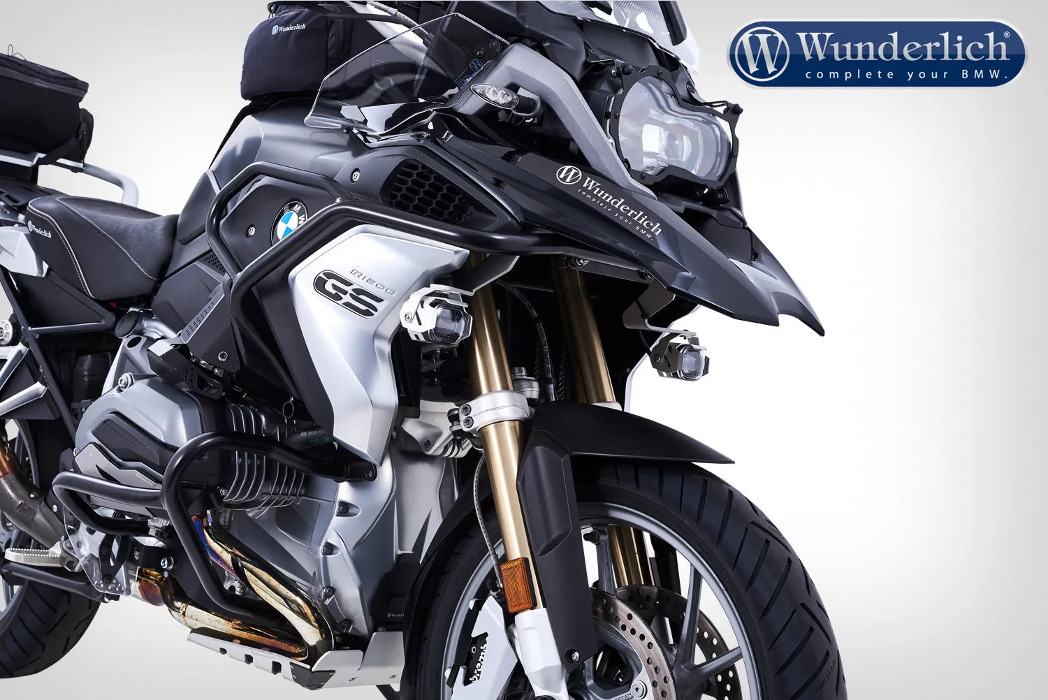 Wunderlich LED auxiliary headlight MicroFlooter  silver