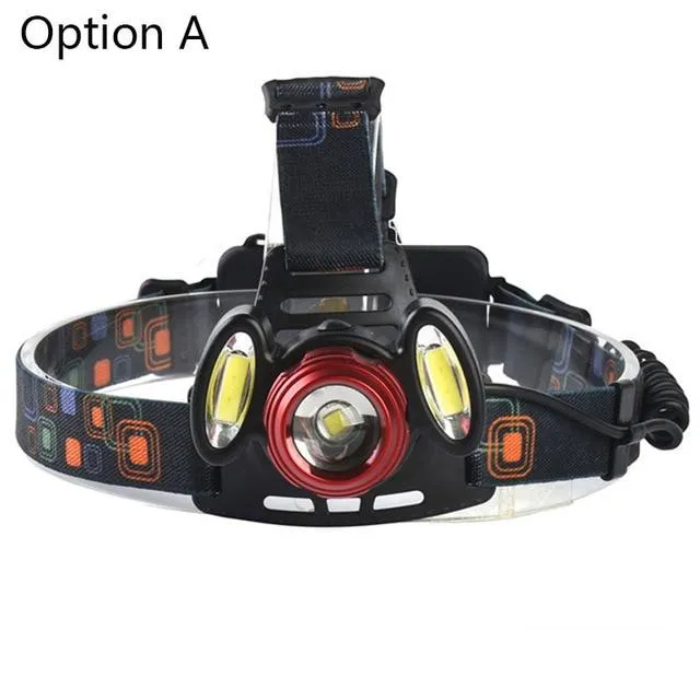 Z40 8000 lumen pwerful led flashlight 18650 battery head flashlight head XM-L t6 LED Headlamp hunting fishing light  head Lamp