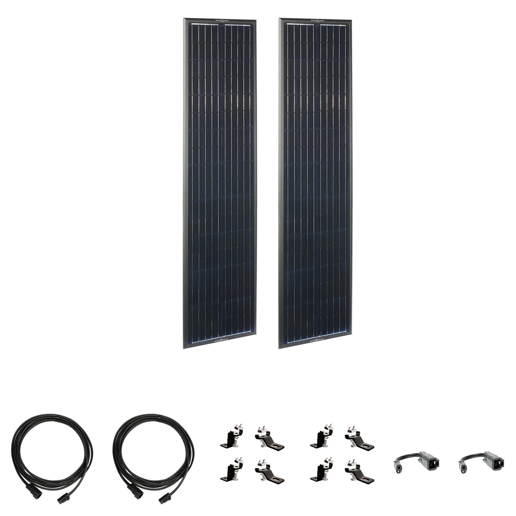 ZAMP SOLAR | Airstream Obsidian Series 180 Watt Long Solar Panel Expansion Kit (ZSK1011)