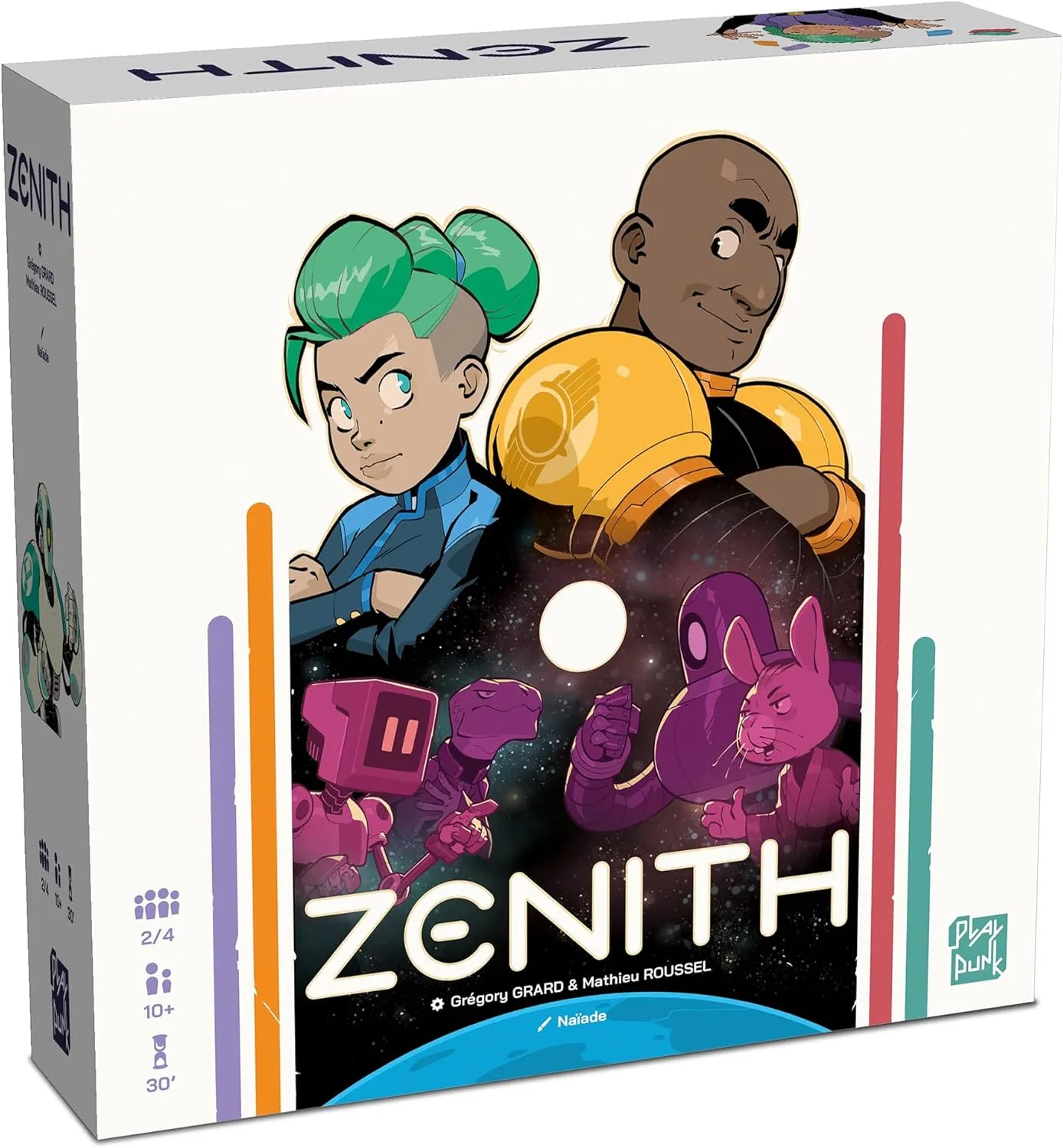 Zenith - Hand Management Board Game, Competitive Team Card Game, Tactical Solar System Diplomacy Game, Ages 10 , 2-4 Players, 30  Minutes