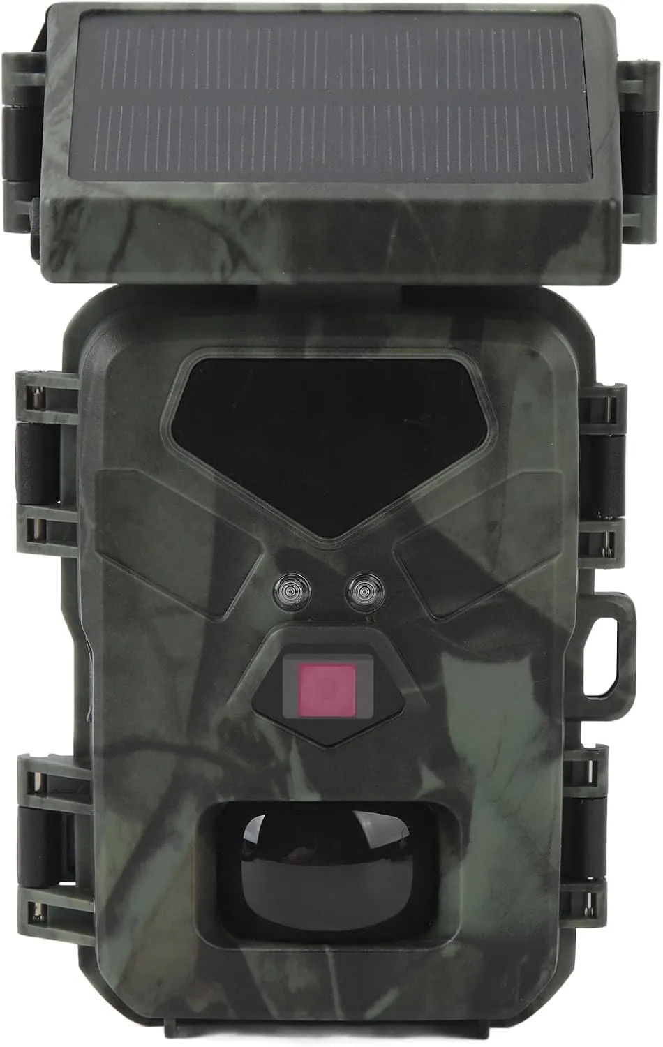 Zunate Solar Trail Camera, 1080P 30fps 20MP Game Camera, 60 Degree Detection Angle Night, 0.45s Speed, Solar Trail Camera for Wildlife Monitoring